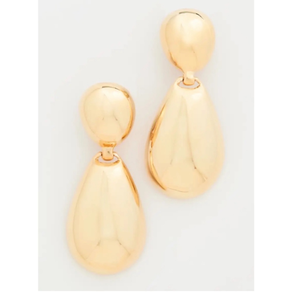 KENNETH JAY LANE - OVAL TEARDROP EARRINGS
